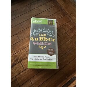 Cricut Chalkboard Fonts Cartridge Set with Keypad Overlay and Handbook